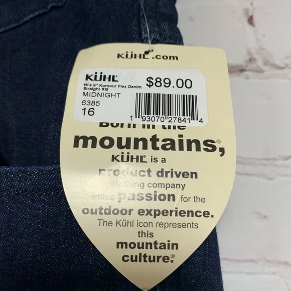 NEW Kuhl Women’s Dark Blue Kontour Flex Jeans Size 16 - Picture 6 of 11